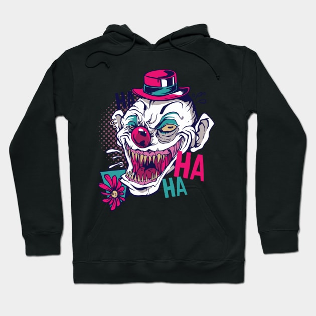 Halloween Joker creepy clown laugh Hoodie by Midoart